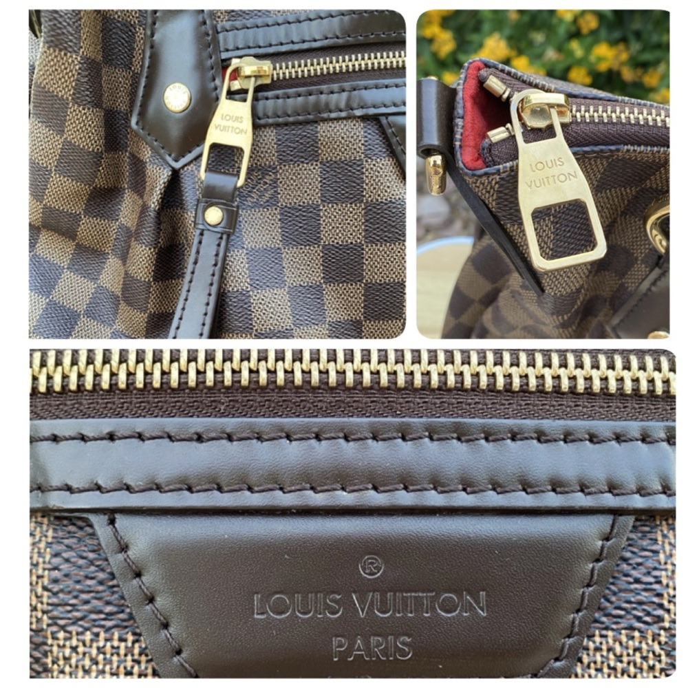 Louis Vuitton Brown and Black Hobo with Damier Ebene Canvas - Picture 4 of 12